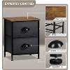 Sorbus Nightstand with 2 Drawers for Home, Bedroom and more - 3 of 4