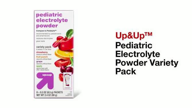 Pediatric Electrolyte Powder Variety Pack - 0.3oz/8pk - up &#38; up&#8482;, 2 of 8, play video