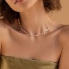 Gold Pearl Cross Necklace for Women, Dainty Christian Faith Jewelry Gift - 3 of 4