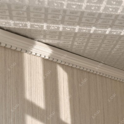 Etokfoks 1:12 Scale Dollhouse Trim Set 18pcs Includes 6 Skirting Boards 6 Molding Panels 6 Cornices Wooden White 17 Inch — фото 4