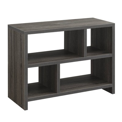 Northfield Console 3 Tier Bookcase Weathered Gray - Breighton Home