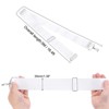 Unique Bargains Adjustable Height Tennis Net Center Strap 2 x 7.2 Inch White - 2 of 4