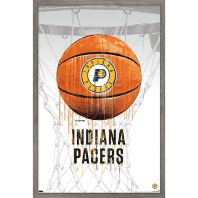 Trends International NBA Indiana Pacers - Drip Basketball 21 Framed Wall Poster Prints