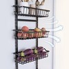Over The Door Pantry Organizer Hanging Door Organizer With Adjustable Detachable Basket Suction Cups 6/8-Tier Behind DoorStorage For Bathroom Kitchen - 4 of 4