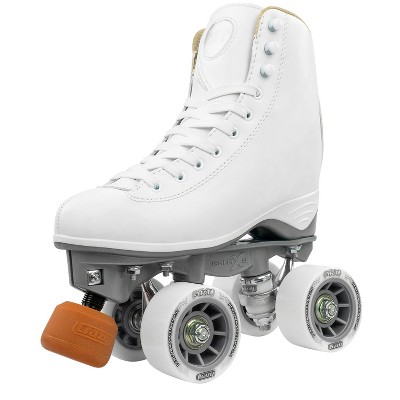 Crazy Skates Celebrity Art Roller Skates For Women And Girls - Classic High White Artistic Quad Skate