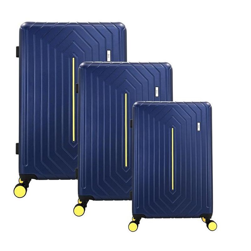 Mirage Luggage Mona ABS Hard shell Lightweight 360 Dual Spinning Wheels Combo Lock 3 Piece Luggage Set, 3 of 7