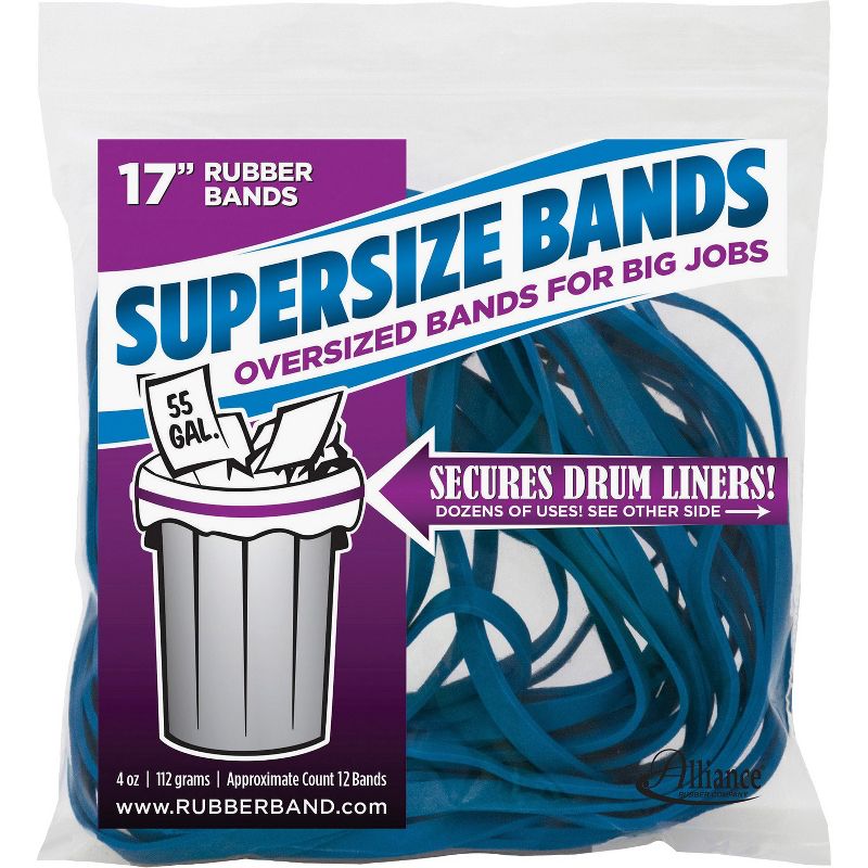 Rubber Bands Supersize Alliance 17" 12/BG Blue 08995, 1 of 2