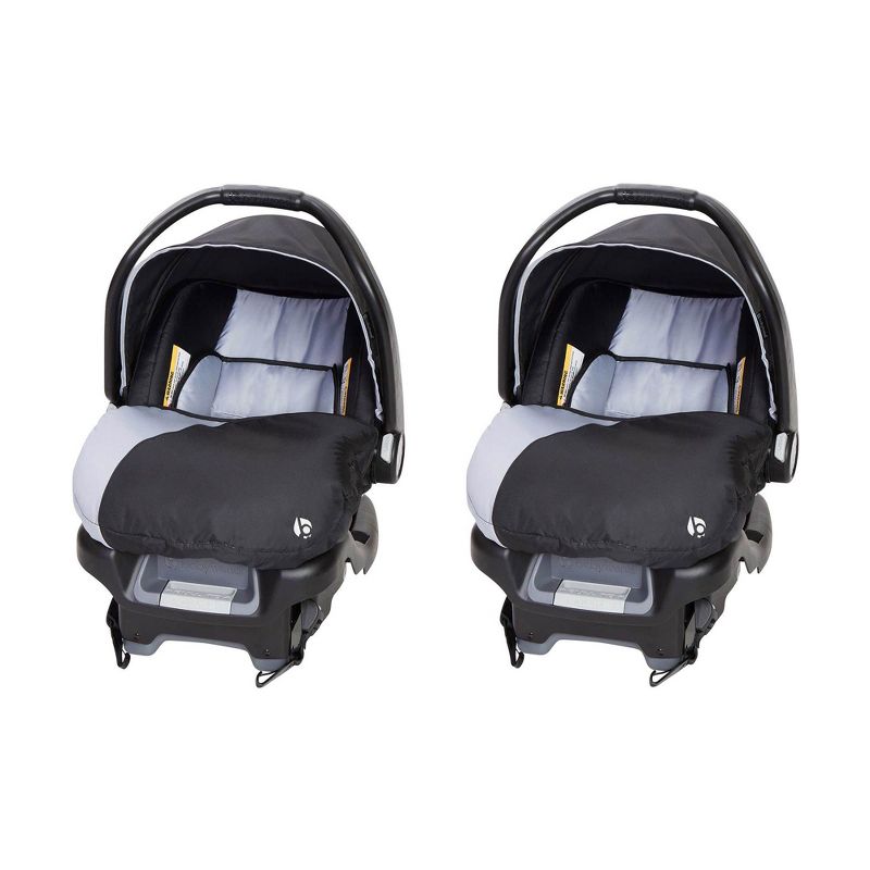 Baby Trend Ally Adjustable 35 Pound Comfortable Carry Travel Infant Baby Car Seat with Base, Stormy (2 Pack), 1 of 7