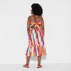 Pride Adult Rainbow Midi Cutout Dress - 2 of 3