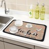 REGALWOVEN Large Diatomaceous Coffee Bar Mat, Quick Dry Dish Drying Mats for Kitchen Counter - 2 of 4