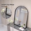 Beautyolove 32"L x 34"W Arched Bathroom Mirror Wall Mounted Mirror - 3 of 4