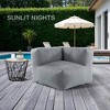 BDELITE Outdoor Bean Bag Lounger for Adults, Foam Water-Resistant for Outside-35.5*35.3*26.5 Inch - 3 of 4
