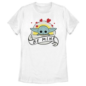 Women's Star Wars The Mandalorian The Child Be Mine Bassinet T-Shirt - 1 of 4