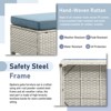 Gymojoy Outdoor Patio Footstool Ottomans with Cushion - 4 of 4