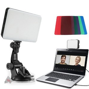 Vivitar 120 Led Video Conference Lighting Kit Suction Cup Mount for Laptops and Moniters Adjustable Brightness and Color Filters - 1 of 1