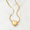 Pure Collection by Ross-Simons Italian 18kt Gold Vermeil Puffed Heart Necklace Size 16 - 3 of 4