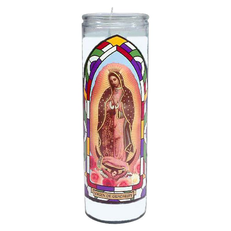 Jar Candle Virgen De Guadalupe White - Continental Candle, 1 of 6