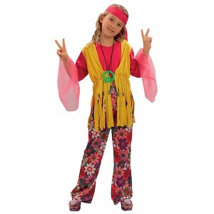 Ruby Slipper Sales Co., LLC (Rubies) 60's Hippy Girl Child Costume | Large (Age 8-10) - 1 of 4