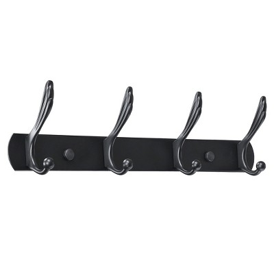 BirdRock Home Hook Coat and Hat Rack - 2 Pack - 6 Hooks - 27