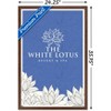Trends International The White Lotus - White and Blue Logo Framed Wall Poster Prints - 3 of 4