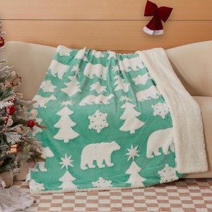 FIONECA Cozy Soft Fleece Throw Ultra Soft And Warm Christmas Cartoon Comfy Throw For Couch Gift For Women Bed Sofa Chair Camping And Travel - 1 of 4