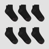 Hanes Premium Men's X-Temp Breathable Ankle Socks 6pk - Black 6-12