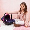 Baby Doll Deluxe Car Seat with Canopy- Blue & Pink - 3 of 4