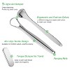 YEVYO Tongue Scraper for Adults (3 Pack)- 100% Stainless Steel Tongue Cleaner with Travel Case - Metal Tongue Scraper to Reduce Bad Breath - 3 of 4