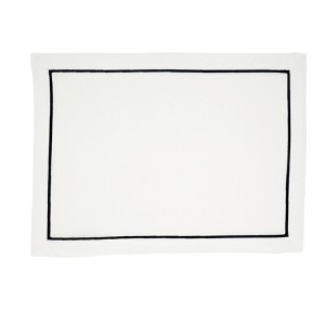 Saro Lifestyle Embroidered Line Design Placemat (Set of 4) - 1 of 4
