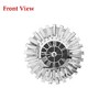 FUFU&GAGA Round Decorative Wall Clock with Roman Numerals, Decorative Glass Mirror - 3 of 4