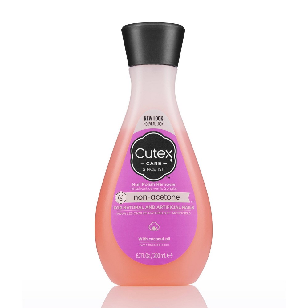 Photos - Manicure Cosmetics Cutex Non-Acetone Nail Polish Remover for Natural and Artificial Nail with Coconut Oil - 6.7 fl oz 