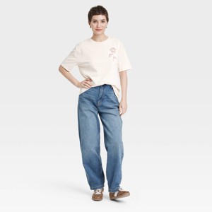 Women's Oversized Short Sleeve Graphic T-Shirt - Universal Thread™ - 1 of 4