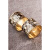 Jardin Black Pearl Napkin Rings, Set of 6 - 4 of 4