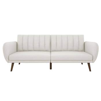 Brittany Linen Futon Dark Gray - Novogratz : Target