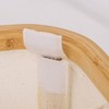 WeThinkStorage 3 Slots Natural Bamboo Organizer with Lid Soft Fabric Interior - 4 of 4
