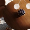Maven Lane Mila Contemporary Round Wooden Dining Table in Refined Brown Finish - 3 of 4