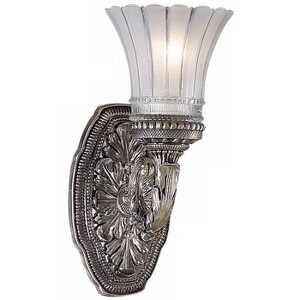 Minka Lavery Vintage Wall Light Sconce Brushed Nickel Hardwired 5" Fixture Etched Clear Glass Shade for Bedroom Bathroom Vanity - 1 of 2