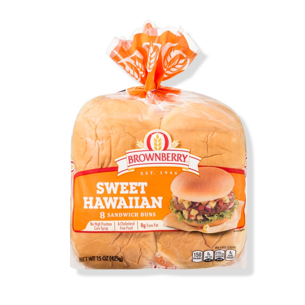 UPC 073410083000 - Brownberry Sweet Hawaiian Sandwich Buns - 8ct/15oz ...