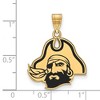 Black Bow Jewelry 14k Yellow Gold Plated Sterling Silver East Carolina Pirates NCAA Large Pendant - 2 of 3