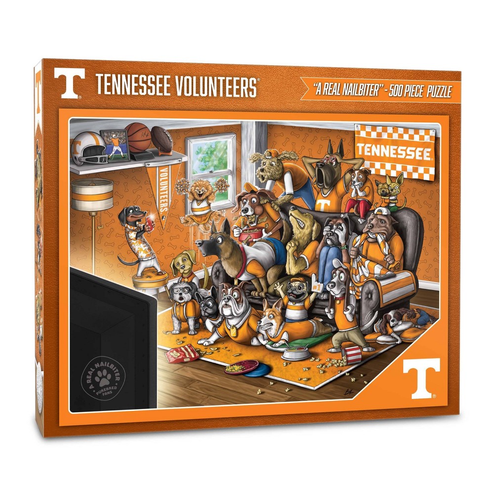 Photos - Jigsaw Puzzle / Mosaic NCAA Tennessee Volunteers Purebred Fans 'A Real Nailbiter' Puzzle - 500pc
