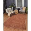 HomeStock Outdoor Washable Estero Orange & Ivory 5' X7', Machine Woven with Printed Designs, Coastal - 2 of 4