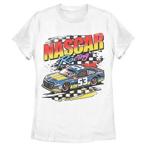 Womens NASCAR Retro Racing Car Number 53 T Shirt - 1 of 4