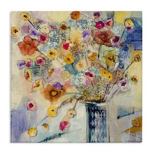 Stupell Industries Chaotic Flowers Line Drawing, 17" x 17" - 1 of 4