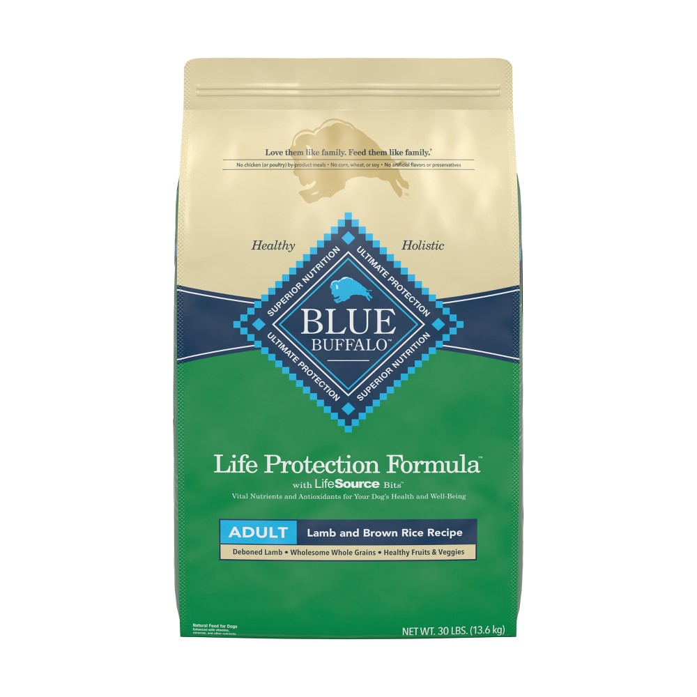 Photos - Dog Food Blue Buffalo Life Protection Formula Natural Adult Dry  with Lamb 