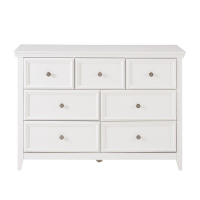 Vynxari Modern 7-Drawer Dresser, Chest of Drawers for Living Room & Closet Organization, Elegant Storage Solution in White.