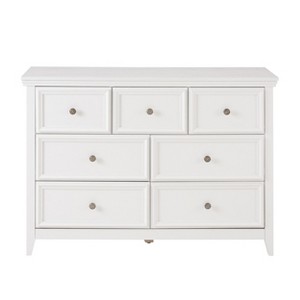 Vynxari Modern 7-Drawer Dresser, Chest of Drawers for Living Room & Closet Organization, Elegant Storage Solution in White. - 1 of 4