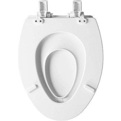 Bemis White Molded Wood Elongated Slow Close Toilet Seat