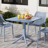 WestinTrends Playa 31.5" Square Outdoor Plastic Resin Patio Dining Table for 4 - 2 of 4