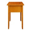 Solid Wood Nightstand with USB Port Honey Oak - Flora Home - image 3 of 4