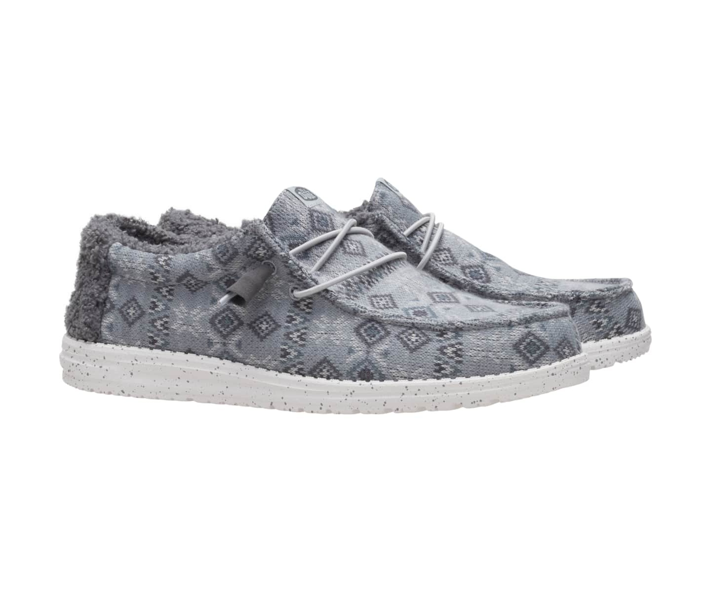 Свитер HEYDUDE Men Wally Sweater, Monument Grey/Multi, 11, цвет: Серый — фото 2
